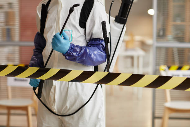 Professional Biohazard Cleanup technician working in Hancock, NH